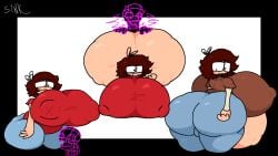 expansion huge_ass huge_breasts massive_ass massive_breasts mikal_sinktober pregnancy pregnant pregnant_belly pregnant_female sink_(artist) sink_(sinktober) triplication_(pvzh) zombie_(pvz)