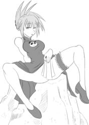 brainsucks clothing dress monochrome pose shaman_king tao_jun