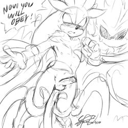 mephiles the dark from sonic (series) by soina