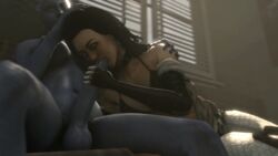 1futa 1girl1futa 1girls 3d alien alien/human animated asari big_breasts big_penis black_hair blue_eyes blue_skin bra breasts fellatio female futa_on_female futanari hair head_grab human illudev intersex interspecies large_penis liara_t'soni light_skin mass_effect miranda_lawson nude oral outfit penis shocked sitting sitting_down source_filmmaker