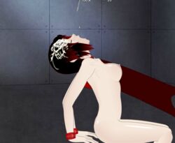 1girls bondage cum deepthroat fellatio female game konashion oral ruby_rose rwby screencap submission super_deepthroat_game video_game