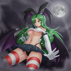 morrigan aensland from darkstalkers by lewdamone