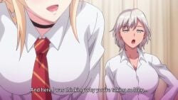 1boy 2d 2d_animation 2girls after_creampie after_sex after_vaginal animated anus ass bed blonde_hair blue_eyes blush caught caught_in_the_act censored choker class_de_otoko_wa_boku_hitori!? clothed_sex cowgirl_position english_subtitles english_text gray_hair green_eyes grey_hair hentai_series horiuchi_mao human human_female human_male human_only imminent_threesome infirmary joining_in light-skinned_female light-skinned_male light_skin long_hair machida_(class_de_otoko_wa_boku_hitori!?) mosaic_censoring necktie no_panties open_fly penis raw_sex school_uniform schoolgirl straight straight_sex subtitled teenage_female teenage_girl teenage_male teenager tsundere yamakawa_rio young young_female young_male