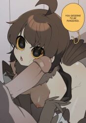 bird_girl junkzero nude owl punishment