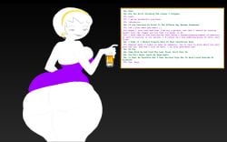 ass_expansion dialogue dialogue_box dialogue_bubble help44com homestuck immobile kanaya_maryam objectification permanent rose_lalonde