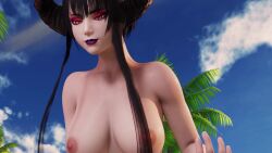 1boy 1girls 3d alternate_breast_size arti202 big_breasts black_hair breasts cowgirl_position eliza_(tekken) female female_on_top horns huge_breasts large_breasts long_hair looking_at_viewer male nipples nude nude_female penis pov pov_eye_contact pussy sex straight tagme tekken tekken_7 vaginal_penetration vampire vampire_girl video