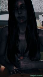 3d big_breasts breasts deadboltreturns ghost handjob horror penis_grab smile yamamura_sadako