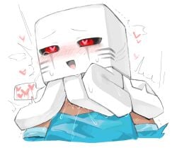 ahe_gao ambiguous_penetration comic ghast_(minecraft) microsoft minecraft mojang monster sex steve_(minecraft) sweat