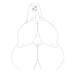 bimbo demon demon_girl disfigured gigantic_breasts hard_nipples hellmari huge_ass huge_breasts huge_nipples hyper japanese_female long_neck mari_(omori) massive_ass massive_breasts nightmare_waifu omori scary self_upload semi-realistic wide_hips