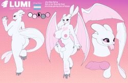 absurd_res animal_genitalia anthro ass balls big_breasts blu_shun breasts claws dragon dragon_wings dreamworks european_mythology finger_claws fury_(httyd) futa_only futanari genitals gynomorph happy heart_symbol hi_res how_to_train_your_dragon intersex light_fury model_sheet mythological_creature mythological_scalie mythology nipples nubless penis pride_color_flag scalie smile solo toe_claws tongue tongue_out western_dragon wings