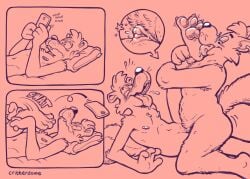 andromorph anthro big_clitoris canid canine clitoris critterdome duo ear_piercing ear_ring electronics eyewear foot_lick fox genitals glasses hi_res intersex licking male male/male mammal mephitid nipple_piercing nipples phone piercing pubes ring_piercing sex skunk snout tongue tongue_out tribadism vaginal_penetration