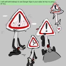 animatic_battle anonymous_male asking_for_sex blush cum cum_in_ass cum_on_floor cum_on_hand cum_on_legs danger_sign_(animatic_battle) dick_on_ass drooling male object_show object_shows on_top_of_another panting showing_ass sweat sweatdrop