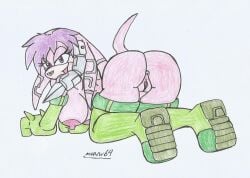 big_ass big_breasts dat_ass doggy_style doggy_style_position furry high_heel_boots julie-su long_boots long_gloves looking_back_at_viewer marlon64 mobian_echidna naked_boots naked_female naked_gloves pink_body pink_fur pink_hair purple_eyes purple_hair purple_nipples purple_pussy showing_ass showing_off showing_off_ass smiling_at_viewer sonic_the_hedgehog_(archie) traditional_drawing_(artwork) white_background