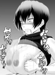 angry angry_eyes angry_sex anonymous_male areolae big_breasts blush blush_lines boobjob bouncing_breasts breast_sex breasts breasts_focus breasts_out breasts_together busty busty_female dada_(xhmv8527) flustered flustered_female huge_breasts jujutsu_kaisen looking_at_breasts male/female nipples oppai paizuri paizuri_lead_by_female penis_between_breasts penis_peek rubbing_breasts sex sexy_female shirt_up titjob tittyfuck zenin_mai