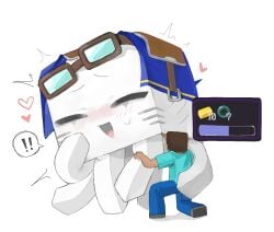 ghast_(minecraft) happy_ghast_(minecraft) microsoft minecraft mojang monster storage vagina vaginal_storage