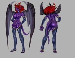 1futa abs areola ass back bat_wings biceps big_ass big_breasts black_sclera breasts bridal_gauntlets character_sheet choker collar demon demon_girl demoness erect erect_penis erection foreskin full-length_portrait full_length futa_only futanari hand_on_hips hands_on_hip horns huge_breasts intersex large_breasts large_penis large_wings latex long_hair model_sheet monster_girl muscles muscular muscular_futanari nehis nipples no_testicles painted_nails penis perky_breasts pointy_ears portrait pose purple_skin pussy red_hair serenity sharp_fingernails skin_tight sleeves small_ass smile solo standing stockings succubus tail thigh_highs thighhighs tights vagina wings yellow_eyes