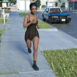 3d alternate_version_available daz_studio female micklee original original_characters police public_nudity see-through see-through_clothing streaking