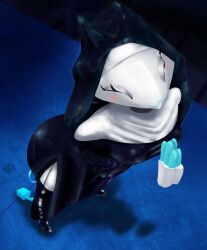 1girl 1girls anthro ass big_ass big_breasts breasts cat_ears curvy deltarune deltarune_chapter_5 fat_ass female female_focus female_only full_body fully_clothed glob_theglob huge_ass nun nun_outfit pussy solo tasque_manager tasque_manager_(deltarune) tasque_manager_(nun) thick_thighs tight_clothing voluptuous voluptuous_female