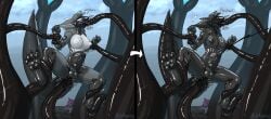 absurd_res anal anal_penetration anthro assimilation balls bodily_fluids breasts cum drone dronification english_text eyeless genital_fluids genitals gynomorph hi_res intersex knot latex latex_body latexogen lavali liquid_latex living_latex machine nipples oral oral_penetration pawpads paws penetration penis precum protogen restrained restrained_arms restrained_by_tentacles restrained_legs sally_(yporolsya) sex solo tentacle_in_ass tentacle_in_mouth tentacle_penetration tentacle_sex tentacles text transformation transformation_through_sex yporolsya