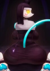 1girl 1girls big_ass big_breasts breasts cat_ears curvy deltarune deltarune_chapter_5 female furry huge_ass huge_breasts legs nun nun_outfit tagme tasque_manager tasque_manager_(deltarune) tasque_manager_(nun) thick_thighs tight_clothing voluptuous voluptuous_female yellow_eyes