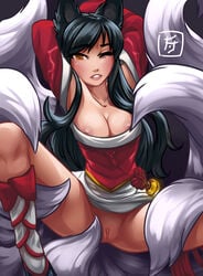 ahri from league of legends by dragonfu