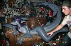 1girls 2026 ai_animation ai_generated ai_video animated anthro anthro_female breasts clothed_male_nude_female conversation dialogue duo duo_focus earthknell exhibitionism female fish furry human_male long_hair lying_on_couch lying_on_sofa male marine nipples nude party public_nudity purple_eyes purple_hair realistic scalie shark shirt sofa solo_female sound tagme talking video