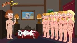 accurate_art_style casual edit family_guy female futusimp group human nonsexual nonsexual_nudity nude_female office office_lady pale_skin public unnamed_character