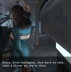 brown_hair club cum_in_mouth cum_on_body cum_on_face dialogue dress facefuck faceless_male irrumatio kleya_marki oral_sex rape raped_by_enemy spy star_wars