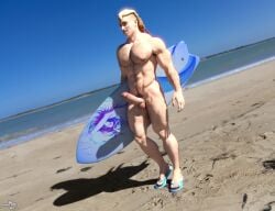 1boy 3d 3d_(artwork) 3d_artwork abs beach body_hair chest_hair erect erect_cock erect_dick erect_penis erection fortnite full_body fully_naked fully_naked_male fully_nude fully_nude_male hairy_body hairy_chest hairy_legs leg_hair male male_only naked naked_at_the_beach naked_male nude nude_male public public_beach public_exposure public_nudity rikkisrenders sandals sandals_only six_pack solo solo_male surf_table thor_odinson thor_odinsson_(fortnite) walking