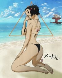 beach bikini gorillaz harrisartz noodle_(the_mountain)