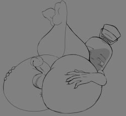 asshole balls ballsack big_ass fat_ass feet_up gay grabbing_own_ass humanoid_penis object_shows penis perfume_(moonilade) spread_ass steamjek_(artist) thick_thighs