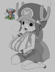 anthro breasts genderswap heart-shaped_pupils meckmeck00124 one_piece reindeer tagme tony_tony_chopper