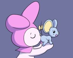 animal_humanoid anthro ball_suck darkpatito digital_media_(artwork) duo female feral flat_(sanrio) genitals hi_res humanoid lagomorph lagomorph_humanoid leporid leporid_humanoid male male/female mammal mammal_humanoid mouse murid murine my_melody onegai_my_melody open_mouth oral penis rabbit rabbit_ears rabbit_humanoid rat ribbons rodent sanrio sex simple_background size_difference smaller_male sucking tail white_body
