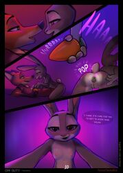 12-9 absurd_res anal anal_penetration anthro buttplug buttplug_in_ass buttplug_insertion canid canine clothed clothing comic dialogue digital_drawing_(artwork) digital_media_(artwork) disney duo english_text female fox genitals hi_res judy_hopps lagomorph leporid male male/female mammal nick_wilde nude object_in_ass penetration plug_(sex_toy) plug_insertion rabbit red_fox sex_toy sex_toy_in_ass sex_toy_insertion text true_fox unavailable_at_source vulva zootopia