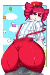 1boy 1girls 2d 2d_(artwork) artist_request ass assjob backboob big_ass big_thighs blouse blush blush_lines blushing_profusely bottom_heavy bouncing_on_penis bubble_butt bulge buttjob cameltoe clothed clothed_female clothed_female_nude_male clothing commission commission_art commissioner_upload covered_buttjob eager eager_female erect_penis erection erection_under_clothes eyelashes fat_ass female fully_clothed gloves gluteal_fold grabbing grabbing_ass groping groping_ass hat heart heart-shaped_pupils hearts hearts_around_head high-waist_pants high_waisted_pants horny horny_female huge_ass kasane_teto kasane_teto_(sv) large_ass large_thighs licking_lips licking_own_lips looking_at_viewer looking_back male male_pov massive_ass massive_thighs mesmerizer_(vocaloid) mesmerizer_teto motion_lines muscular_male mv_character necktie nude nude_male open_mouth outercourse pants pantylines partial_male penis penis_between_ass plump plump_ass pov pussy pussy_lips reverse_cowgirl_position round_ass shiny_clothes shirt side_view simple_background sinking_grip sitting sitting_on_bulge sitting_on_lap sitting_on_penis sitting_on_person skin_tight slim_waist smile smug smug_face spoken_heart stained_clothes stained_pants straight striped_shirt suspenders sweat sweating synthesizer_v thick_ass thick_thighs thighs thighs_bigger_than_torso tight_clothing tight_pants tight_shirt tongue tongue_out tremble_spikes trembling utau vagina