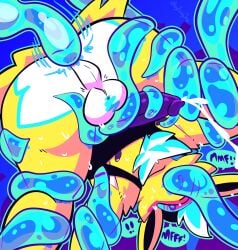 anal anal_penetration anthro balls blush bodily_fluids cum digital_media_(artwork) duo eeveelution egg egg_insertion erection fan_character fizzyjay fur generation_1_pokemon genital_fluids genitals hi_res jay_(fizzyjay) jolteon male male_penetrated mammal nintendo oviposition ovipositor penetration penis pokemon pokemon_(species) restrained sex tentacle_in_ass tentacle_ovipositor tentacle_penetration tentacle_sex tentacles tentacles_on_male yellow_body yellow_fur