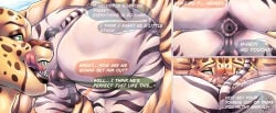 absurd_res africa african anal anthro anus azaad_(the_lion_guard) backsack balls black_balls black_lips black_penis black_stripes blush brown_body brown_fur brown_nose butt cheetah comic dialogue disney duo english_text equid equine fangs felid feline fur genitals green_eyes hi_res huge_filesize licking licking_lips lionberrymochi lips male male/male mammal obese obese_anthro obese_male oral overweight overweight_anthro overweight_male penis rear_view rimming rimming_male sex small_tail speech_bubble spread_butt spreading striped_body striped_fur stripes stuck tail tan_body tan_fur teeth text the_lion_guard the_lion_king thick_lips thick_thighs through_wall thurston_(the_lion_guard) tongue tongue_out white_body white_fur wide_hips yellow_body yellow_fur zebra