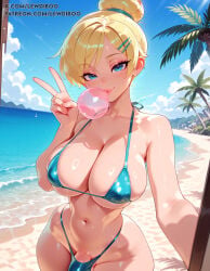 1futa 1futanari ai_generated balls blonde blonde-haired_female blonde_female blonde_hair blue_eyes breasts bulge cock disney disney_fairies fairy fairy_tail fairy_wings futa_only futadom futanari hairbun huge_cock lewdiboo nipples penis sweat sweatdrop testicles thighs tinker_bell veiny veiny_penis