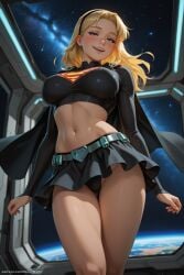 ai_art ai_generated art cartoon_art dc honeywaifu nsf supergirl thick_women