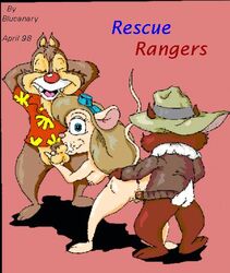 1990s 1998 20th_century anthro anthro_only blucanary chip chip_'n_dale_rescue_rangers dale disney fellatio gadget_hackwrench nipples penetration sex