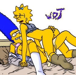 maggie simpson from the simpsons by wdj
