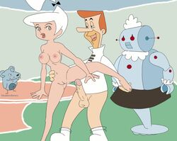 george_jetson hanna-barbera incest judy_jetson nipples rosie_the_robot shadowbearz the_jetsons