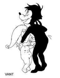 anthro disney female furry goof_troop max_goof nipples oral_sex penis pistol_pete pussy vant young