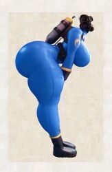 1girls 2020s 2024 3d 3d_(artwork) ass ass_cleavage belt big_ass big_breasts big_thighs blue_clothing blue_latex bodysuit bottom_heavy breasts cand3d clothing dat_ass eyelashes female female_focus female_only fempyro fully_clothed gas_canister giant_ass gloves hi_res highres huge_ass huge_thighs hyper hyper_ass large_ass large_breasts large_thighs latex latex_gloves latex_suit light-skinned_female light_skin long_legs looking_at_viewer mask masked pyro round_ass rule_63 simple_background slim_waist solo solo_female solo_focus team_fortress_2 thick_thighs thighs valve wide_hips