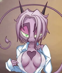 anthro breasts cleavage dreamkeepers female horns namah_calah nipples