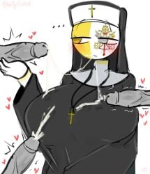 ... 1girls 3boys among_us among_us_reference anonymous_male artist_name artist_signature big_breasts big_cock big_dick big_penis blush christian christian_cross countryhumans countryhumans_girl cross cum cum_on_breasts cum_on_clothes cum_on_face cum_on_upper_body ejaculation female_focus heart heart-shaped_pupils huge_breasts kak0yt0_chel male_focus multiple_boys nun nun_hat nun_outfit penis pope_francis tagme tagme_(artist) trembling_penis twitter_username unenthusiastic vatican vatican_city_(countryhumans) vein veiny_penis