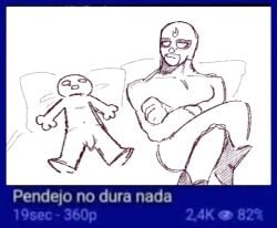 bayfuzzball7050 brawl_stars buff_male disappointed el_primo_(brawl_stars) gay limp limp_penis luchador luchador_mask meme pendejo premature_ejaculation silly sitting_on_bed sketch y/n