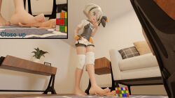 bea_(pokemon) foot_fetish gamefreak giantess infamousmask macro micro nintendo pokemon pokemon_ss size_difference size_play stepped_on stepping_on_penis toe_on_penis