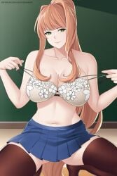 1girls doki_doki_literature_club female monika_(doki_doki_literature_club) tagme