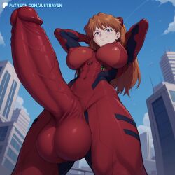 1futa abs ai_generated armpits asuka_langley_sohryu balls big_areola big_balls big_breasts big_penis big_testicles blue_eyes breasts censored clothed clothing dickgirl erect_penis erection erection_under_clothes futa_only futa_sans_pussy futanari huge_balls huge_breasts huge_cock huge_testicles human intersex justraven large_areolae large_balls large_breasts large_penis large_testicles long_hair long_penis neon_genesis_evangelion nipples orange_hair penis scrotum solo solo_futa testicles urethra veiny_penis